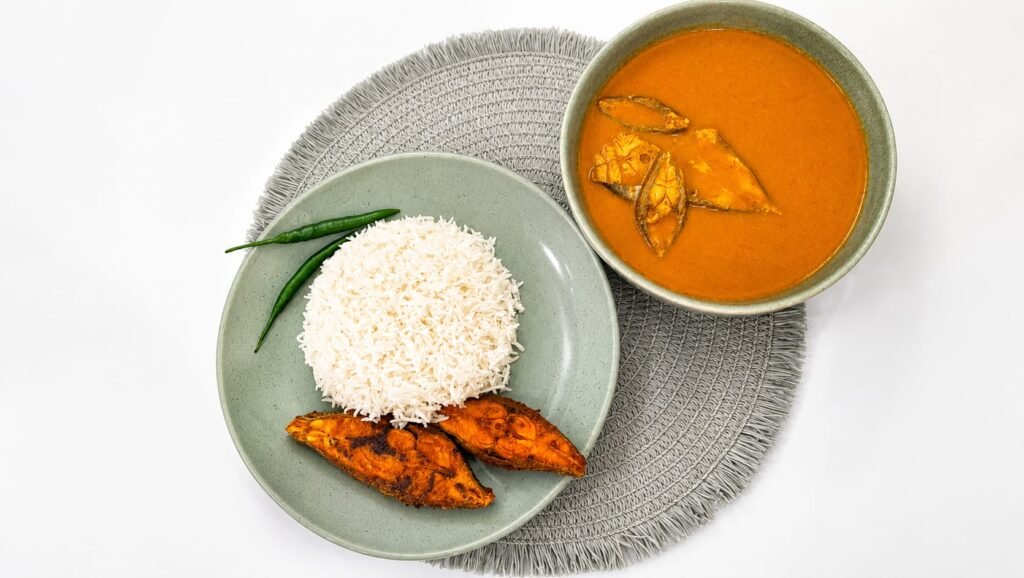 Goan Coconut Fish Curry with Rice
