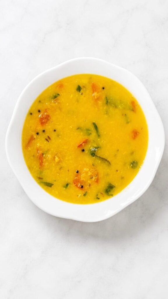 Home-made Dal (Yellow Lentils) — close-up